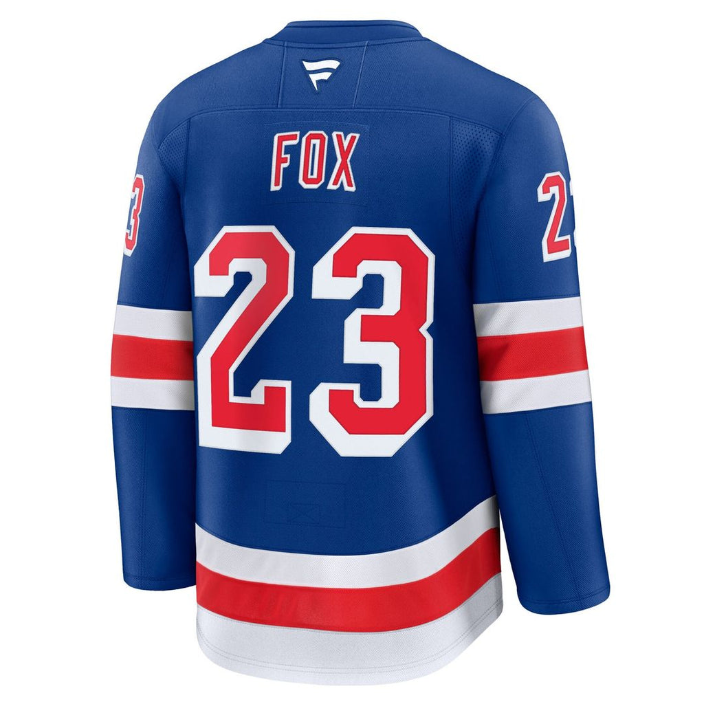 Adam Fox New York Rangers Fanatics Home Premium Jersey - Blue