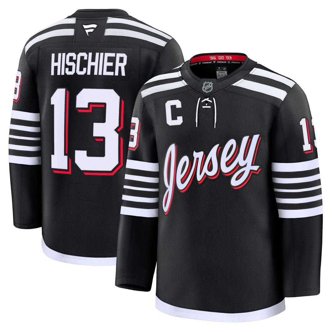Nico Hischier New Jersey Devils Fanatics Away Premium Jersey - White