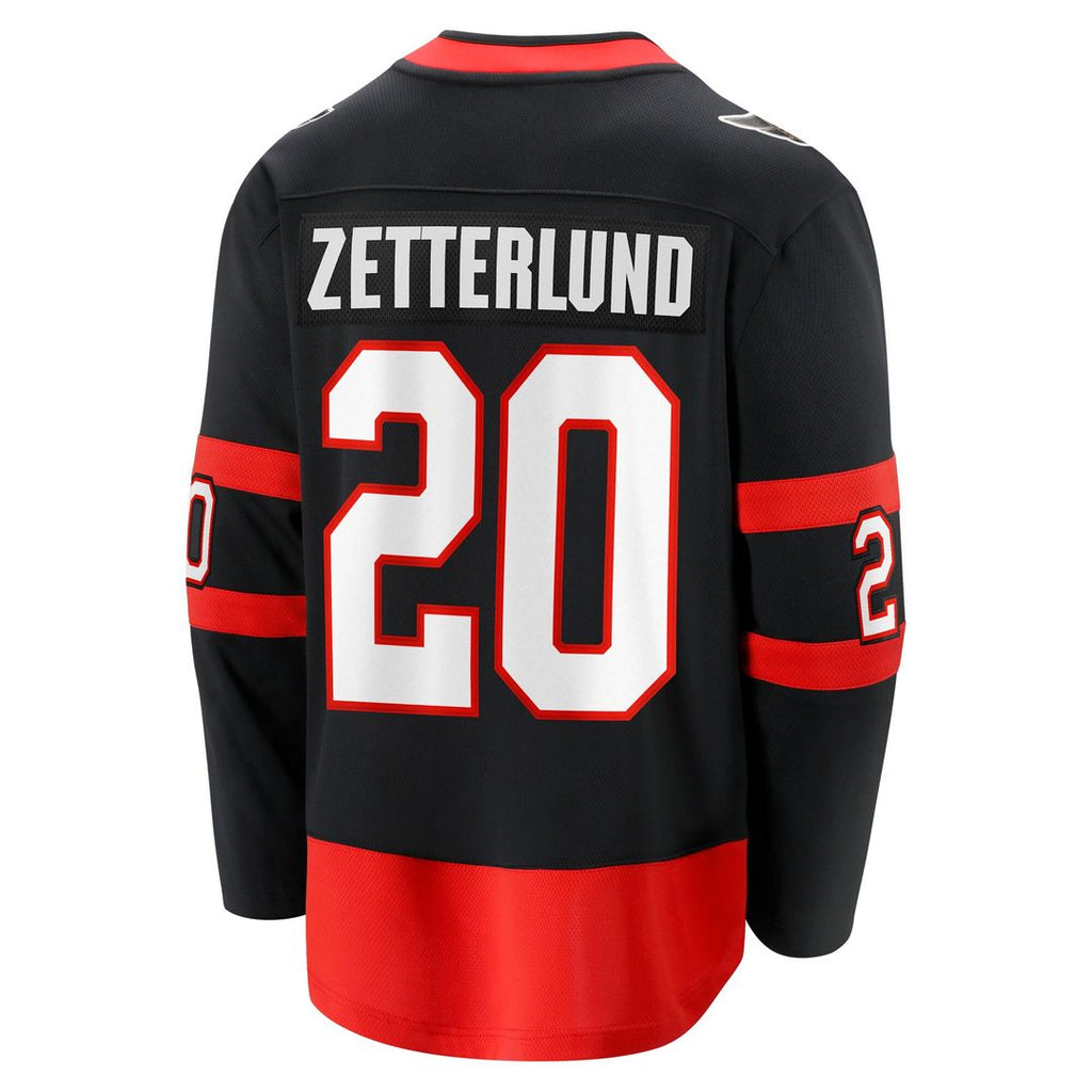 Fabian Zetterlund Ottawa Senators Fanatics Home Breakaway Jersey - Black
