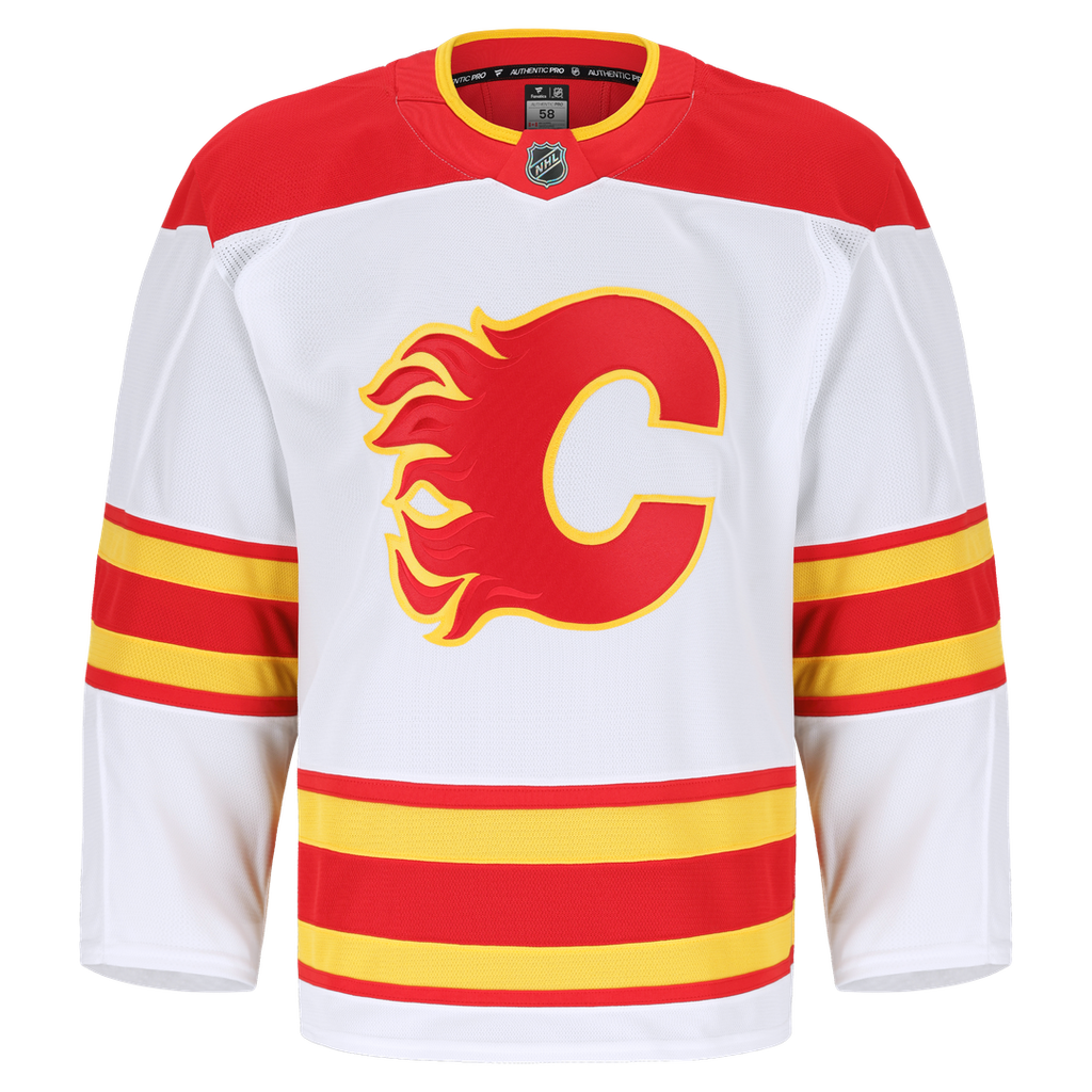 Calgary Flames Fanatics Away Authentic Pro Jersey - White