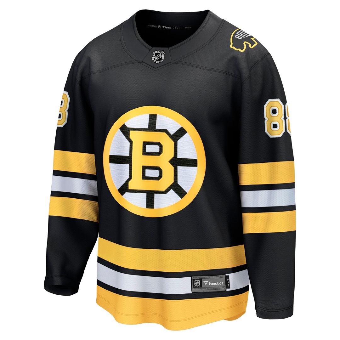 David Pastrnak Boston Bruins Fanatics Home Breakaway Player Jersey - Black