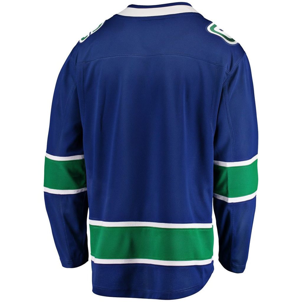 Vancouver Canucks Fanatics Home Team Breakaway Jersey - Blue