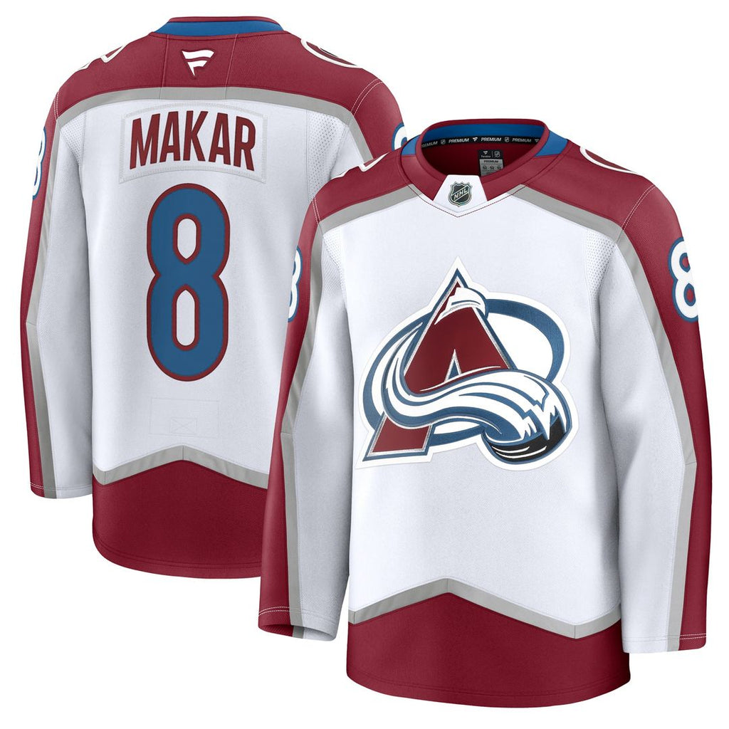Cale Makar Colorado Avalanche Fanatics Away Premium Jersey - White