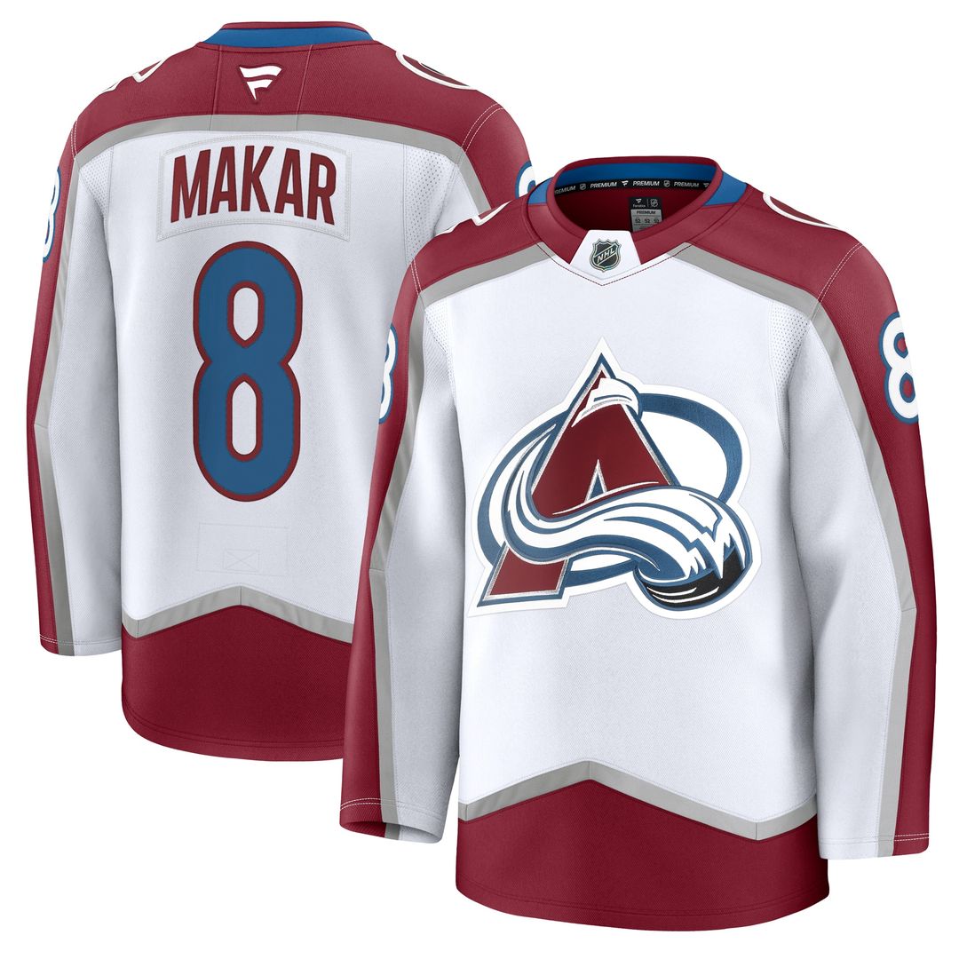 Cale Makar Colorado Avalanche Fanatics Home Premium Jersey - Burgundy