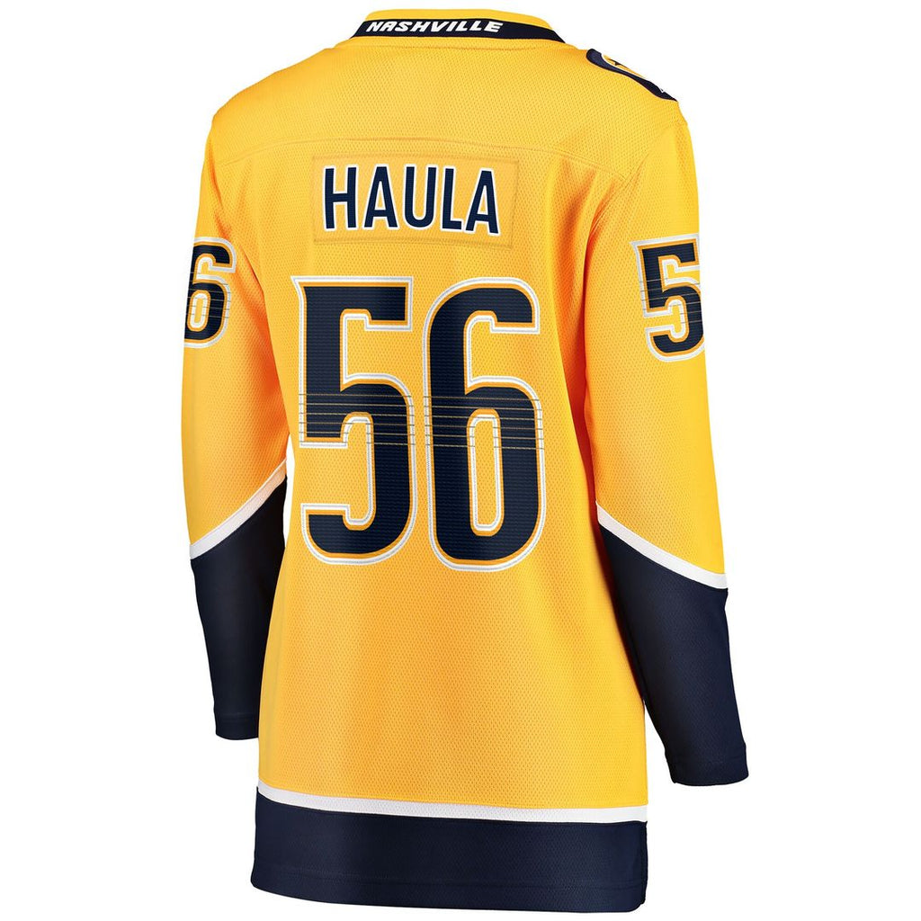 Erik Haula Nashville Predators Fanatics Women's Home Breakaway Player Jersey - Gold
