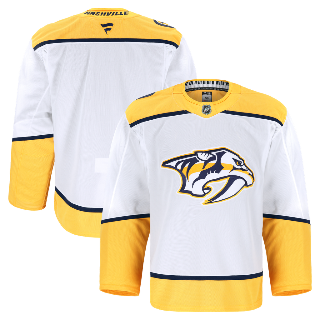 Nashville Predators Fanatics Away Authentic Pro Jersey - White