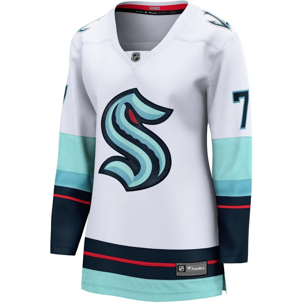 Jordan Eberle Seattle Kraken Fanatics Women's Away Breakaway Jersey - White