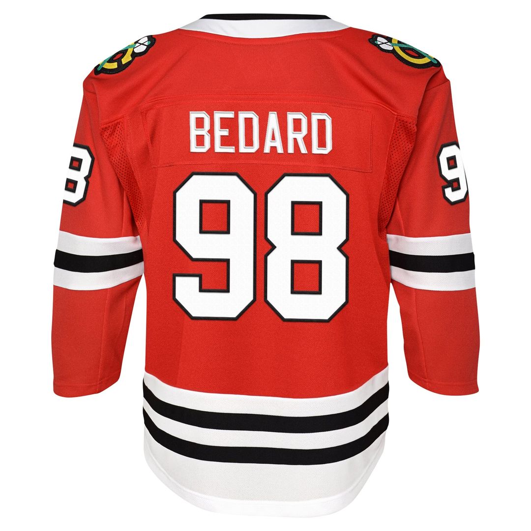 Connor Bedard Chicago Blackhawks Youth Home Premier Player Jersey - Red