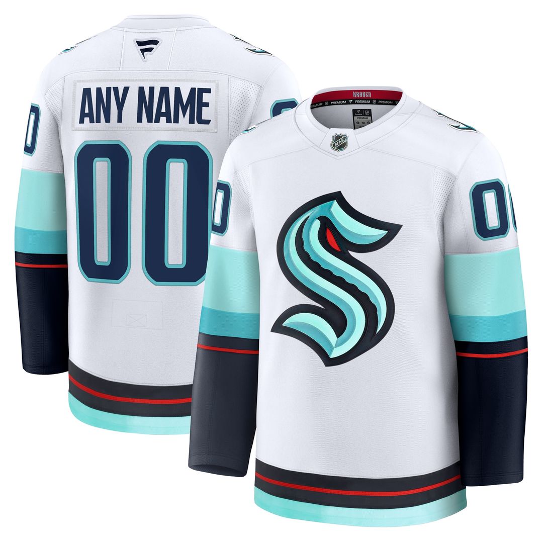 Seattle Kraken Fanatics Home Premium Custom Jersey - Deep Sea Blue
