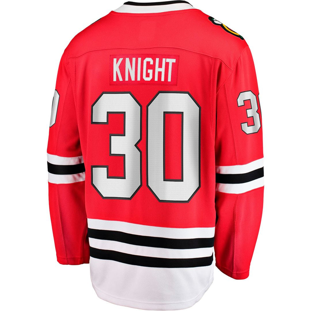 Spencer Knight Chicago Blackhawks Fanatics Home Breakaway Jersey - Red