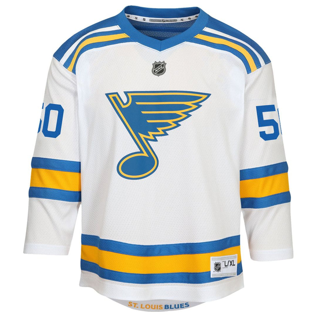 Jordan Binnington St. Louis Blues Youth Away Replica Player Jersey - White