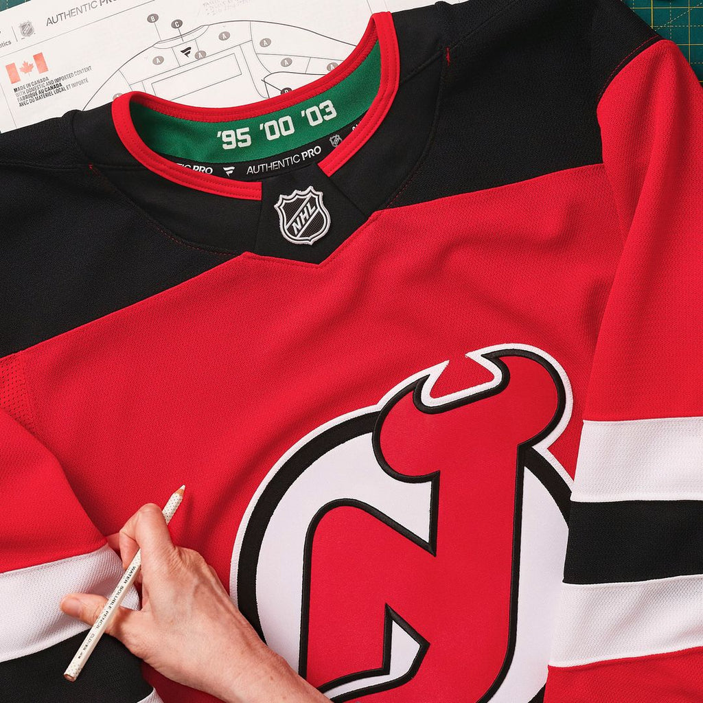 New Jersey Devils Fanatics Home Authentic Pro Custom Jersey - Red