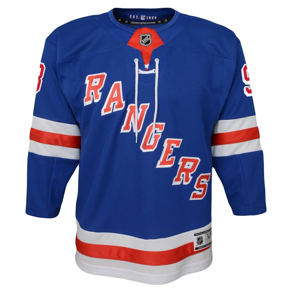 Mika Zibanejad New York Rangers Youth Alternate Premier Player Jersey - Navy