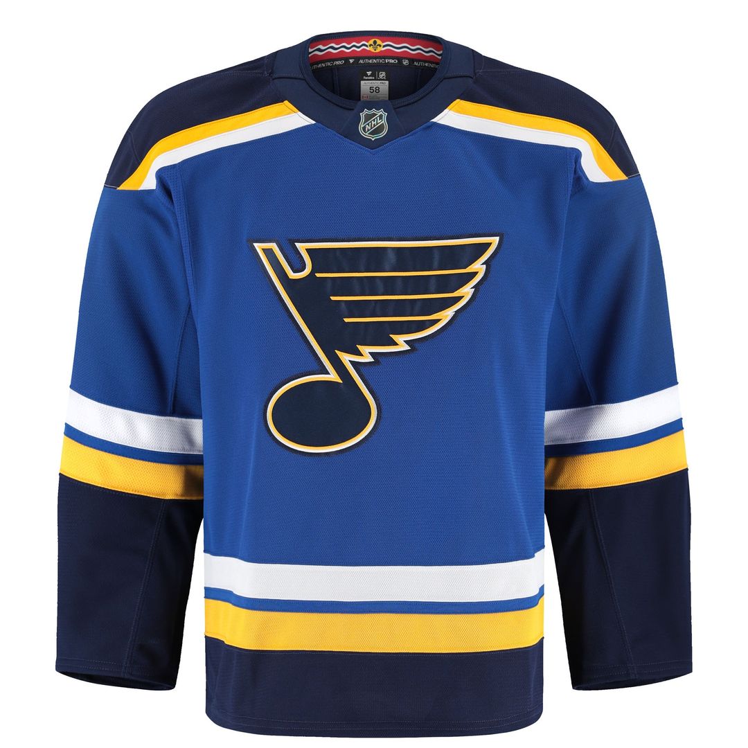 St. Louis Blues Fanatics Home Authentic Pro Jersey - Blue