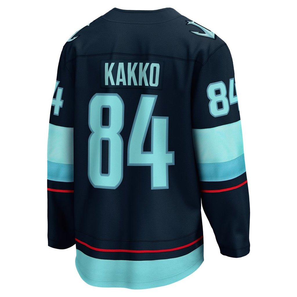 Kaapo Kakko Seattle Kraken Fanatics Home Breakaway Player Jersey - Deep Sea Blue