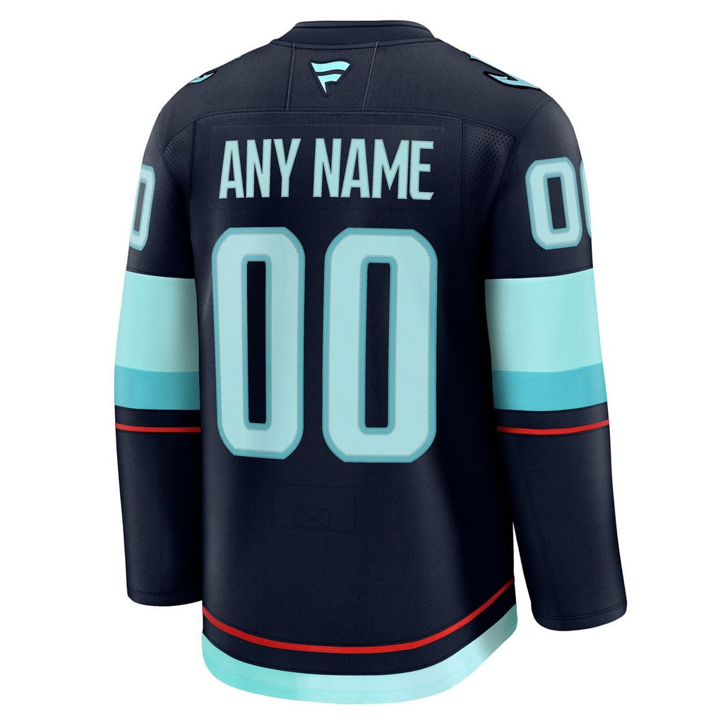 Seattle Kraken Fanatics Alternate Premium Custom Jersey - Black