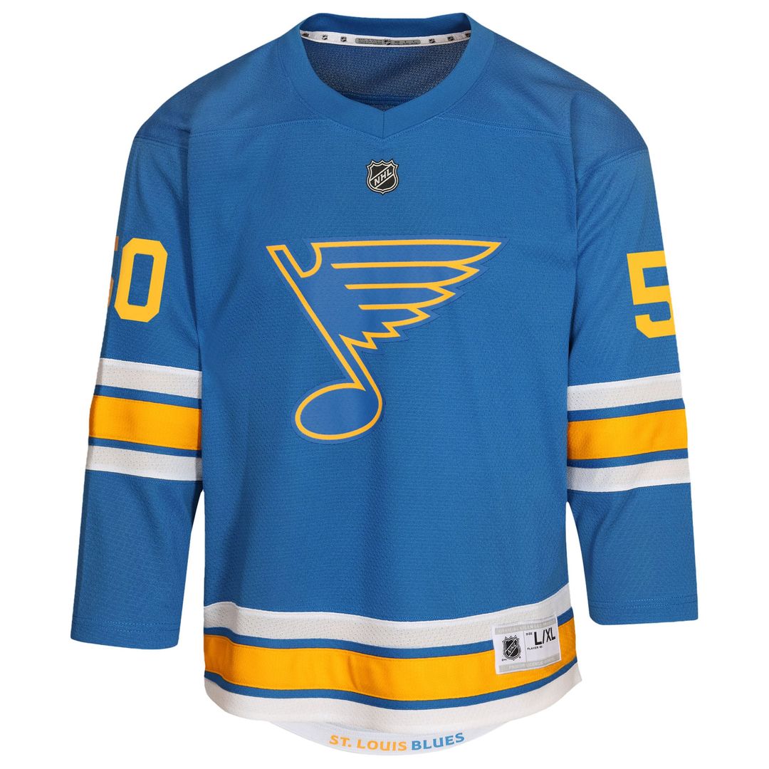 Jordan Binnington St. Louis Blues Youth Away Replica Player Jersey - White