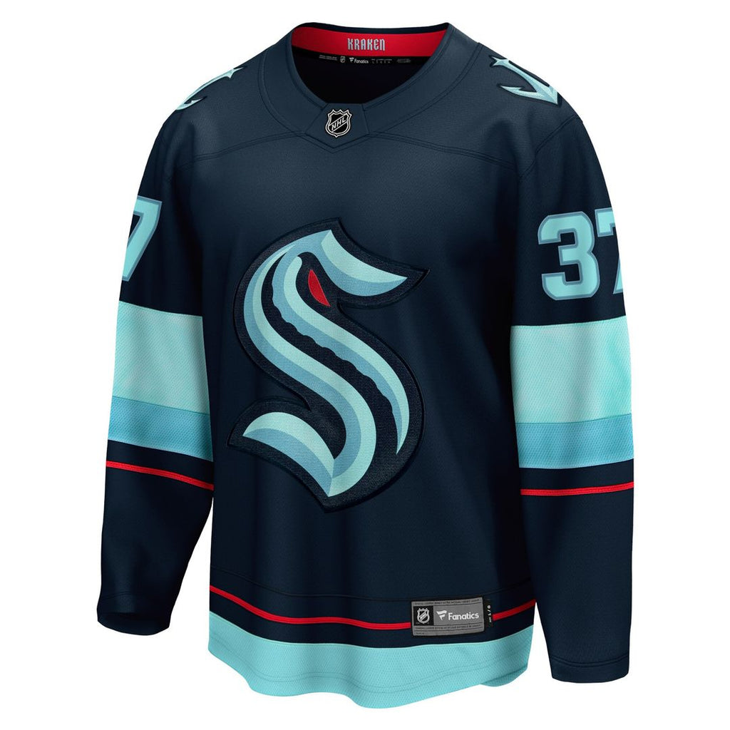 Yanni Gourde Seattle Kraken Fanatics Home Breakaway Player Jersey - Deep Sea Blue