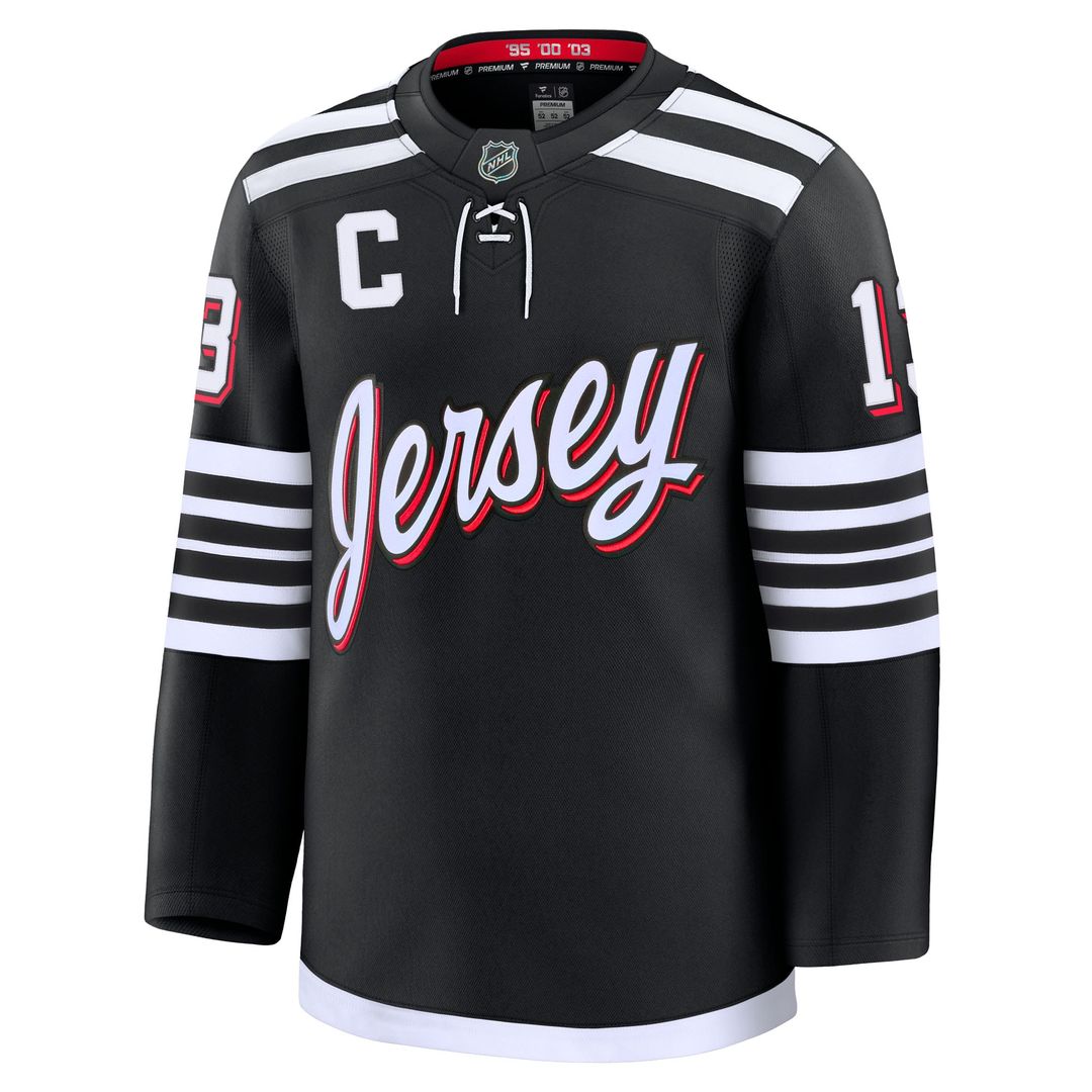 Nico Hischier New Jersey Devils Fanatics Away Premium Jersey - White