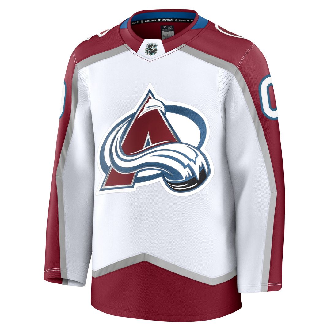 Colorado Avalanche Fanatics Away Premium Custom Jersey - White