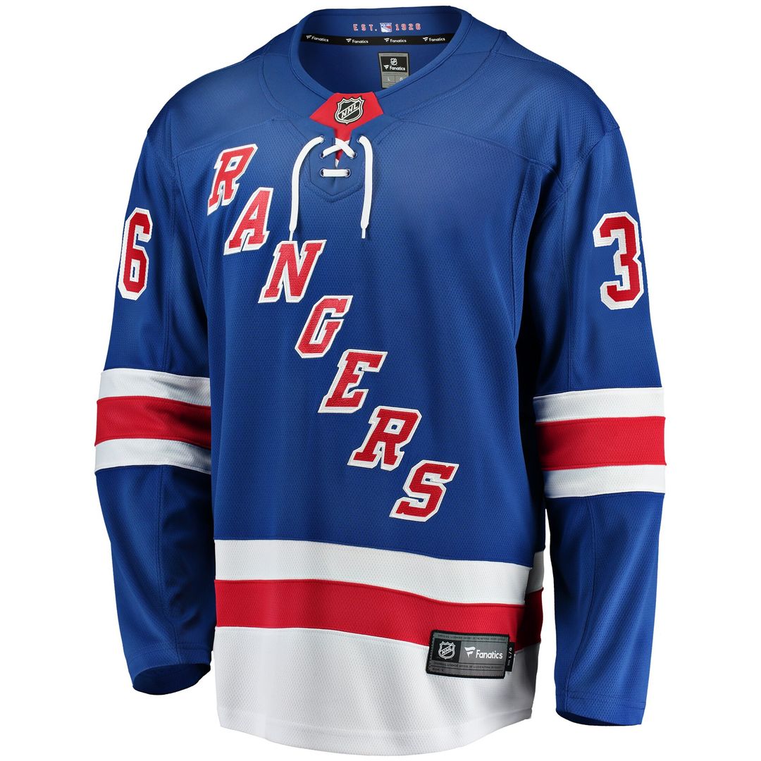 Anton Blidh New York Rangers Fanatics Home Breakaway Jersey - Blue