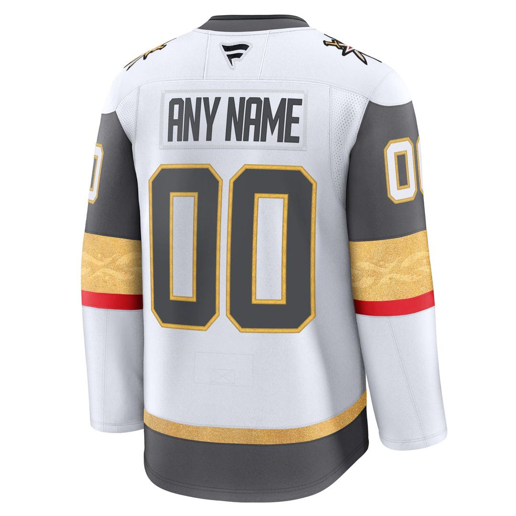 Vegas Golden Knights Fanatics Away Premium Custom Jersey - White
